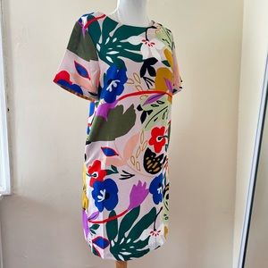 ModCloth Tropical Palette Molly Bracken Fauvisme Peachy Pink Shift Dress